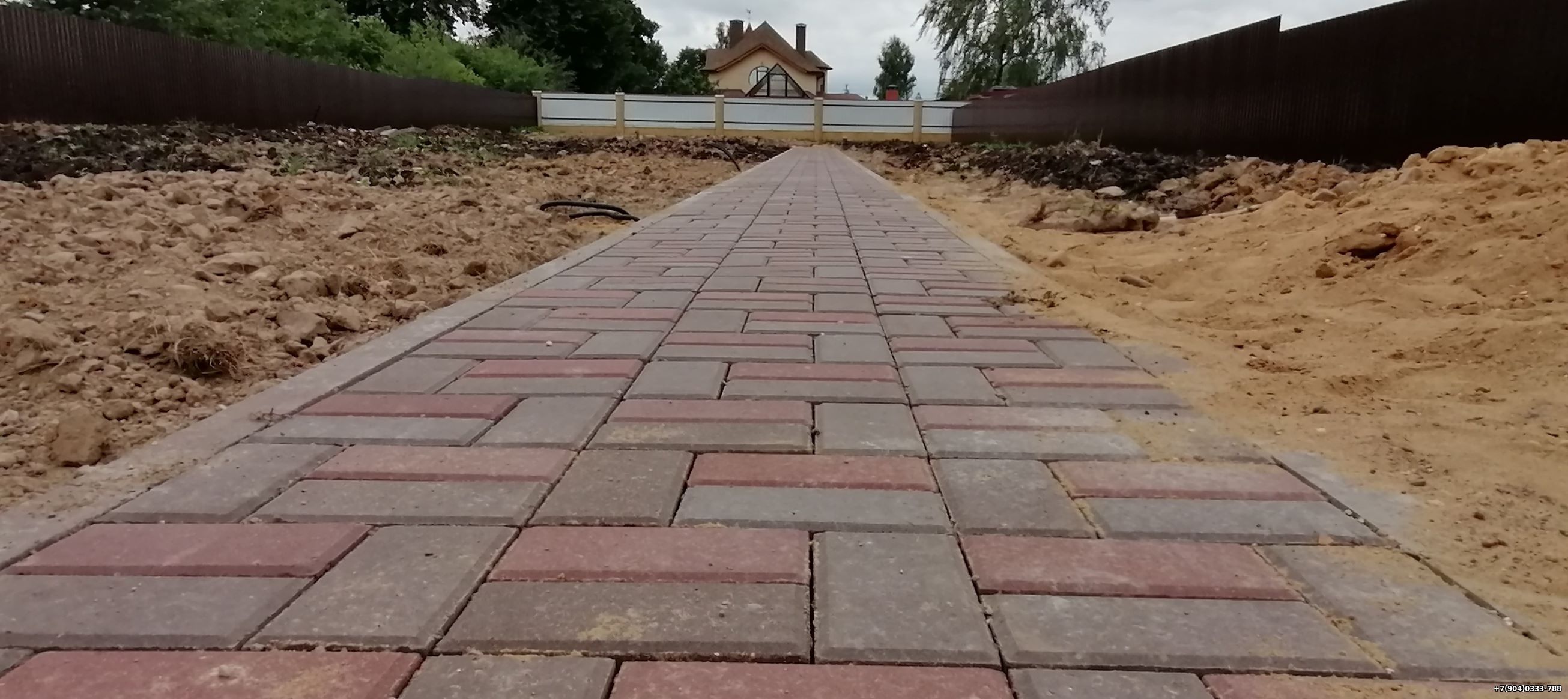 Мощение дорожек и площадок