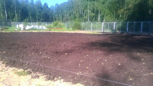 Панировка дачного участка грунтом